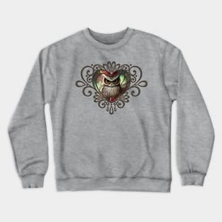 Beautiful Owl the Bird of the Night Crewneck Sweatshirt